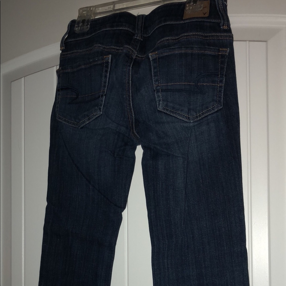 american eagle 00 regular crop jeans dark wash